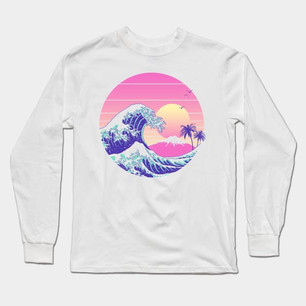 The Great Dream Wave Long Sleeve T-Shirt by Vincent Trinidad Art